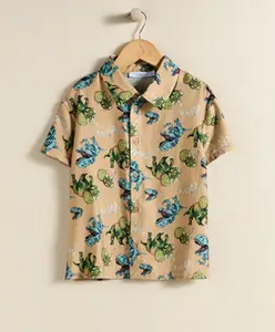 Camisa Manga Corta Estampada Kiddo